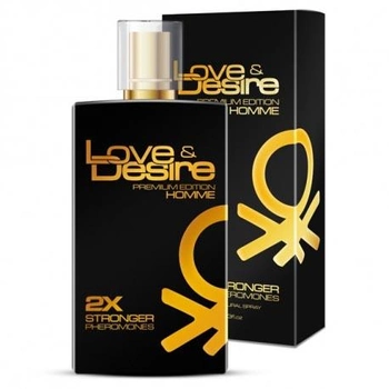 Feromony męskie Love and Desire Premium Edition Homme 2 x Stronger Pheromones spray 100 ml (5907776180262)