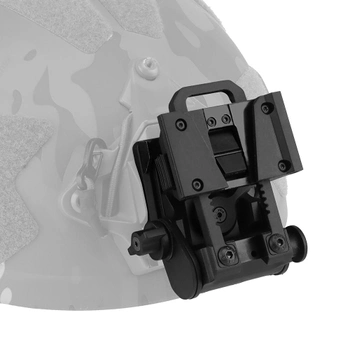 Кріплення для приладу нічного бачення на шолом із роз'ємом NVG Wosport L4G24 NVG Black