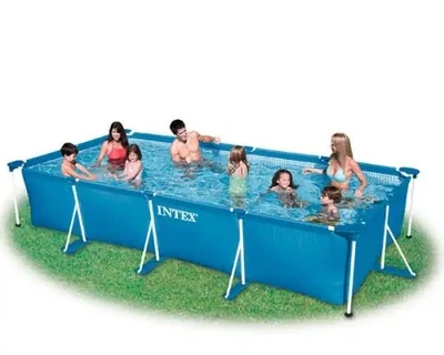 Прямоугольный каркасный бассейн 450 х 220 х 84 см Intex 28273