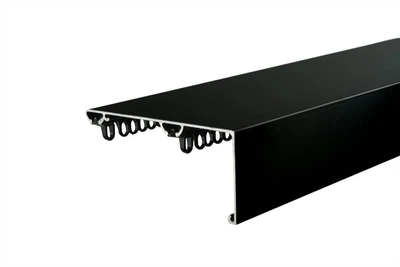 Карниз Arlinia. Чорний 450 см. Стопор Мет Чорний -4, Біг Ks - 90