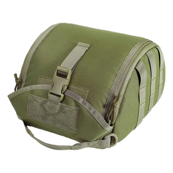 Тактичний рюкзак на плитоностку для зберігання, перенесення балістичного шолома,каски 1000D Олива