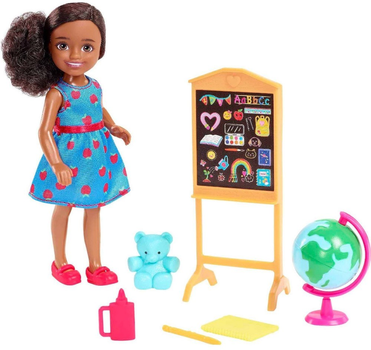 Lalka z akcesoriami Mattel Barbie Chelsea Can Be Teacher Doll 15 cm (0194735012398)