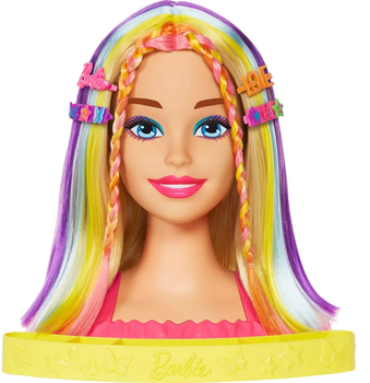 Лялька-манекен Mаttel Barbie Неонове райдужне світле волосся 35 см (0194735125227)