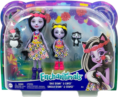 Zestaw lalek Mattel Enchantimals Sage and Sabella Skunk Sisters (0194735008995)