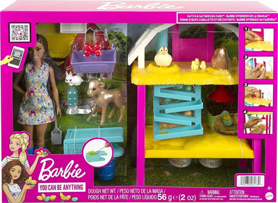 Лялька з аксесуарами Мattel Barbie Hatch and Gather Яєчна ферма 25.5 см (0194735061730)