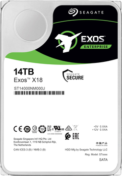 Жорсткий диск Seagate Ent. Exos X18 7200RPM 256MB 14TB SATA III (ST14000NM000J)