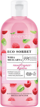 Міцелярна вода Bielenda Eco Sorbet зволожуюча заспокійлива Малина 500 мл (5902169042783)