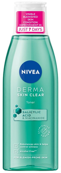Нормалізуючий тонік NIVEA Derma Skin Clear 200 мл (9005800361536)