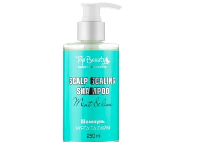 Шампунь Top beauty Scalp Scaling Shampoo Mint & Lime для глубокой очистки кожи головы Мята-Лайм 250 мл