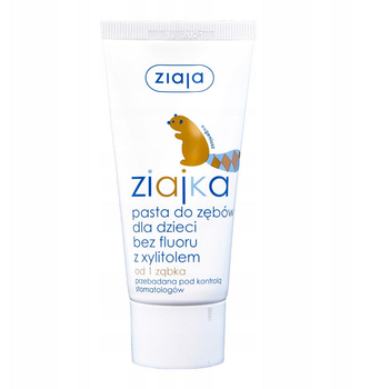 Зубна паста Ziaja Ziajka для дітей без фтору з ксилітом 50 мл (5901887026112)