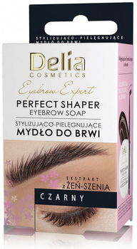 Mydło do brwi Delia Eyebrow Expert Perfect Shaper stylizująco-pielęgnujące Czarny 10 ml (5906750804675)