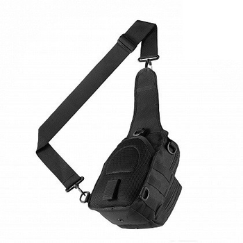 Сумка на пояс и плечо M-Tac Urban Line City Patrol Carabiner Bag Black с отсеком для ношения пистолета