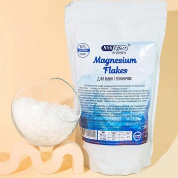 Магнієві пластівці для ванн (magnesium flakes) Бішофіт Полтавський BishEffect 500 г