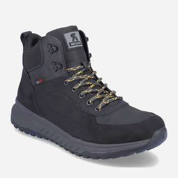 Zimowe buty trekkingowe męskie wysokie wodoodporne RIEKER U0170-00 43 Czarne (4060596806345)
