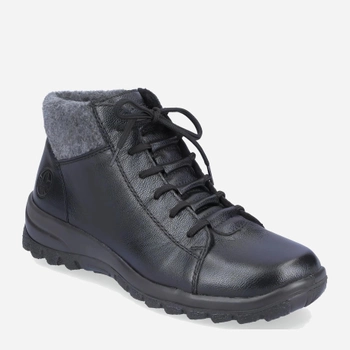 Жіночі зимові черевики високі RIEKER L7115-00 37 Чорні (4060596831170)