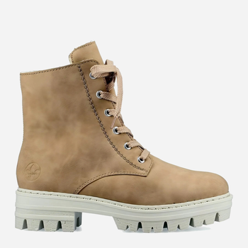 Жіночі зимові черевики високі RIEKER 76141-60 38 Світло-коричневі (4060596300768)