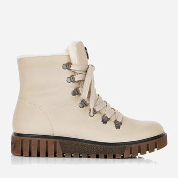 Жіночі зимові черевики високі RIEKER Y3433-60 41 Молочні (4059954140108)