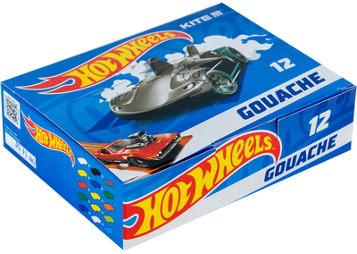 Гуаш Kite Hot Wheels 12 кольорів 20 мл (HW23-063)