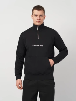 Толстовка на молнии мужская Calvin Klein Jeans 11273.1 XL (50) Черная (2000000006352)