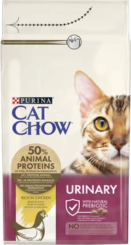 Сухой корм для взрослых кошек Purina Cat Chow Urinary для поддержания здоровья мочевыводящей системы, с курицей 1.5 кг (5997204514387)