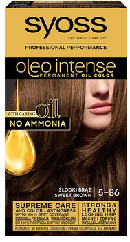 Фарба для волосся Syoss Oleo Intense перманентний колір з оліями 5-86 Sweet Brown (9000100814829)