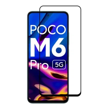 Захисне скло RURIHAI Full Glue Screen Protect для Xiaomi Poco M6 Pro 5G / Redmi 12 5G - Black