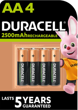 Акумулятор Duracell Recharge AA 2500 мАh 4 шт (AKU-0011)