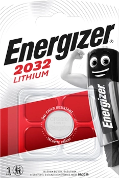 Батарейка Energizer CR2032 Lithium 1 шт (BAT-ENE-0006)