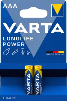 Батарейка Varta Longlife Power AAA BLI 2 Alkaline (4008496559701)