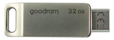 Флеш пам'ять USB Goodram 32GB USB 3.0/USB Type-C Silver (6477542)