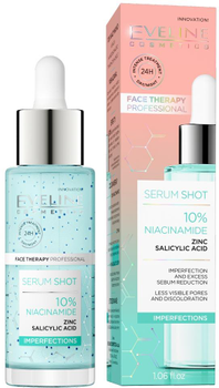 Сироватка Eveline Cosmetics Serum Shot засіб для усунення недоліків 10 % ніацинаміду 30 мл (5903416039600)