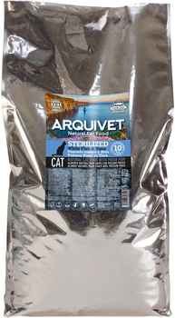 Сухий корм для стерилізованих котів Arquivet Cat біла риба з тунцем 10 кг (8435117890329)