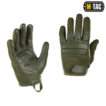 M-tac комплект перчатки тактические шапка ремень олива M