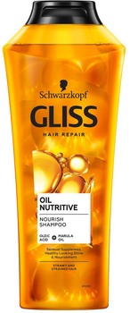 Шампунь Gliss Oil Nutritive Shampoo живильний для сухого і схильного до стресу волосся 400 мл (9000100549837)
