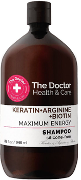 Szampon The Doctor Health & Care do włosów wzmacniający Keratyna & Arginina & Biotyna 946 ml (8588006041705)