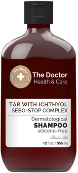 Szampon The Doctor Health & Care do włosów przeciw przetłuszczaniu Dziegieć & Ichthyol & Sebo-Stop Complex 355 ml (8588006041750)