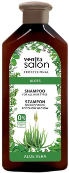 Szampon Venita Salon Professional Shampoo For All Hair Types ziołowy do wszystkich rodzajów włosów Aloes 500 ml (5902101517515)