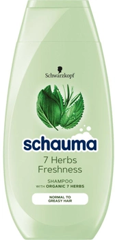 Шампунь Schauma 7 Herbs Freshness для жирного та нормального волосся 250 мл (4012800167612)