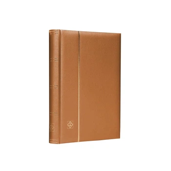 Альбом Leuchtturm для марок (кляссер) COMFORT "Metallic Edition" з 32 листами з чорного картону, мягкая Обкладинка, А4, колір бронза