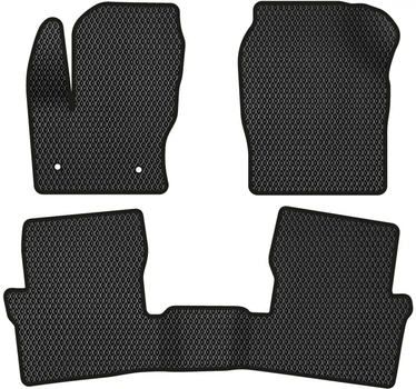 EVA килимки EVAtech в салон авто для Ford Escape Restyling 2015-2019 3 покоління SUV USA 3 шт Black (FD13509Z3FC2RBB)