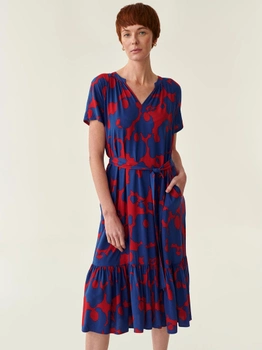 Плаття-футболка міді літнє жіноче Tatuum Mono T2214.196 42 Червоне (5900142154959)