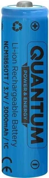 Аккумулятор Quantum Li-ion NCM18650 3000mAh 1C с клеммным выступом