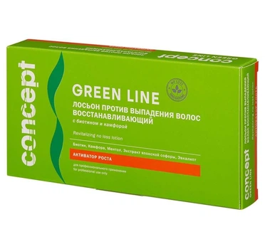 Восстанавливающий лосьон Concept Professionals Green line Revitalizing No Loss Lotion против выпадения волос 10мл*10шт