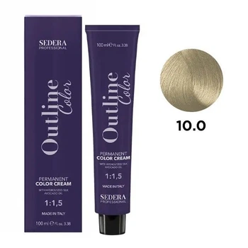 Крем-фарба для волосся SEDERA OUTLINE COLOR SEDERA Professional 10.0 дуже світлий блондин натуральний 100 мл