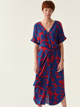 Плаття-сорочка міді жіноче Tatuum Kimadi T2214.201 40 Червоне (5900142154867)
