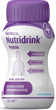 Энтеральное питание Nutricia Nutridrink Protein Neutral с нейтральным вкусом с высоким содержанием белка и энергии 4 шт х 125 мл (8716900576225)