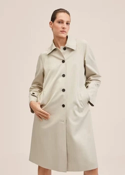 Тренч Mango 27054011 L Экрю