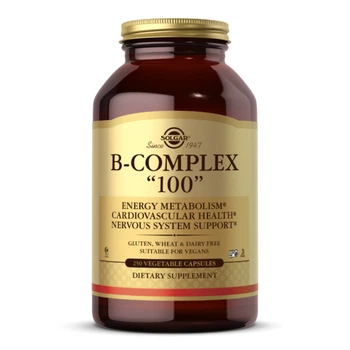 B-Complex 100 - 250 vcaps комплекс вітамінів групи B для енергії, нервової системи та щоденної витривалості