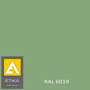 Краска порошковая полиэфирная Etika Tribo Зеленая RAL 6019 матовая
