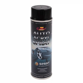 Краска автомобильная в аэрозоле Champion Auto Acryl черная глянцевая